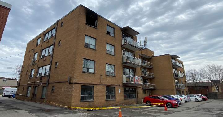 Man, cat dead after fire rips through Hamilton apartment