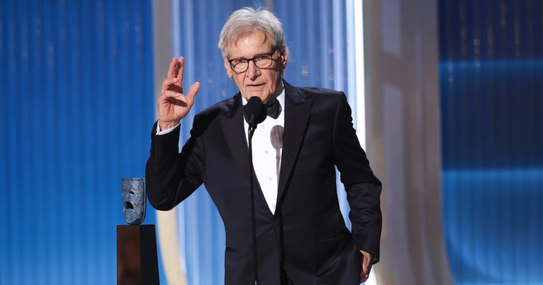 Harrison Ford Tearfully Accepts Life Achievement Award at SAG’s Actor Awards