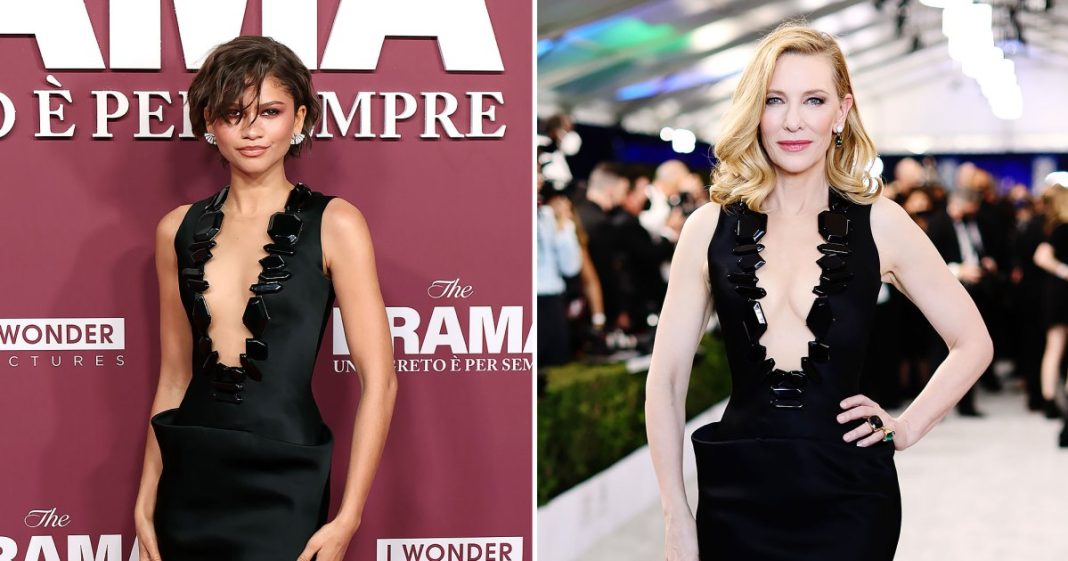 Zendaya Wears 'Something Borrowed' From Cate Blanchett at 'The Drama' Premiere