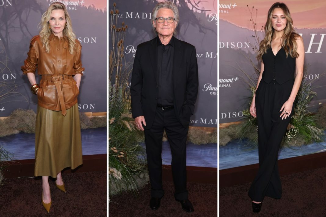 ‘The Madison’ NY premiere red carpet: Michelle Pfeiffer, Kurt Russell, Kelsea Ballerini and more
