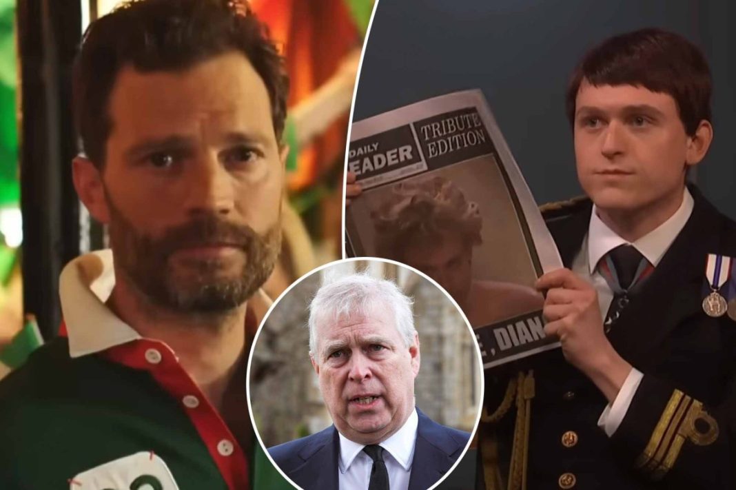 ‘SNL UK’ Ep. 2 roasts ex-Prince Andrew again, Jamie Dornan raps
