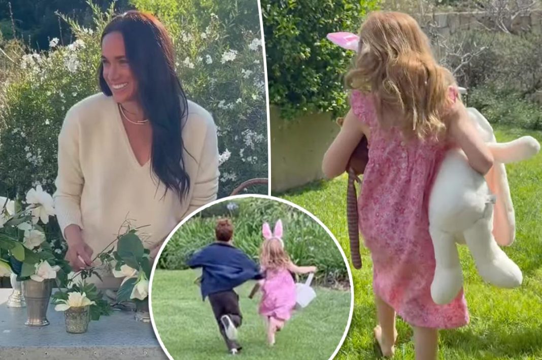 Meghan Markle shares a peek at Prince Archie and Princess Lilibet’s Easter festivities: Bunny ears, egg hunting, more