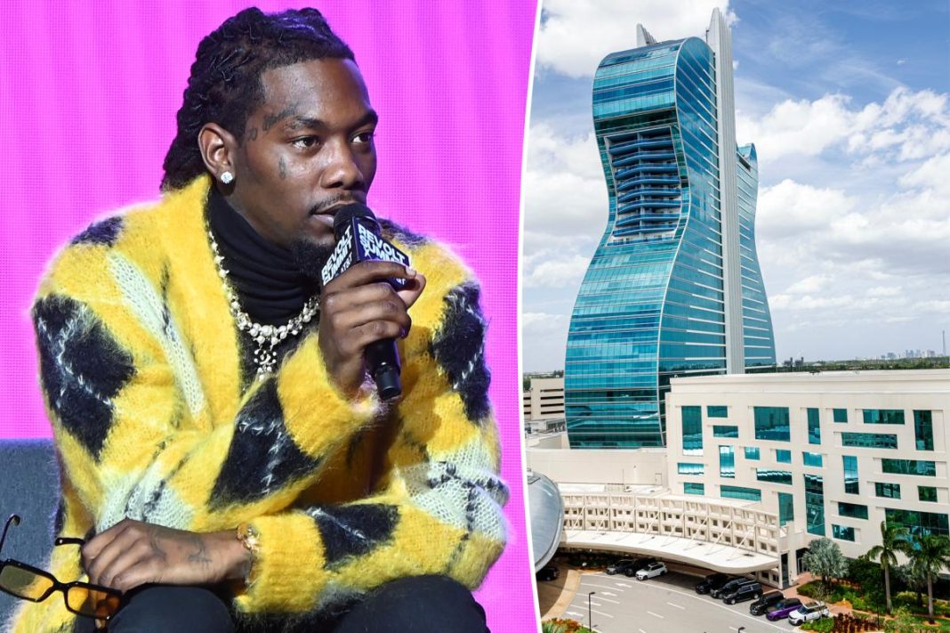 Rapper Offset shot near Florida casino