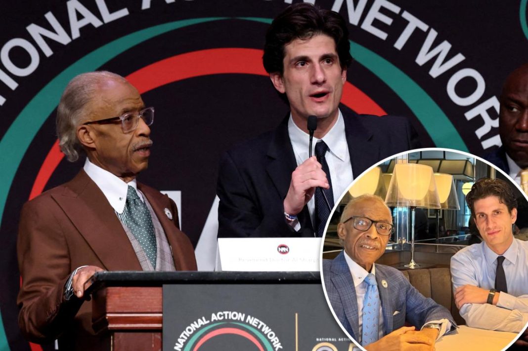 Jack Schlossberg reunites with Rev. Al Sharpton at convention after their power breakfast