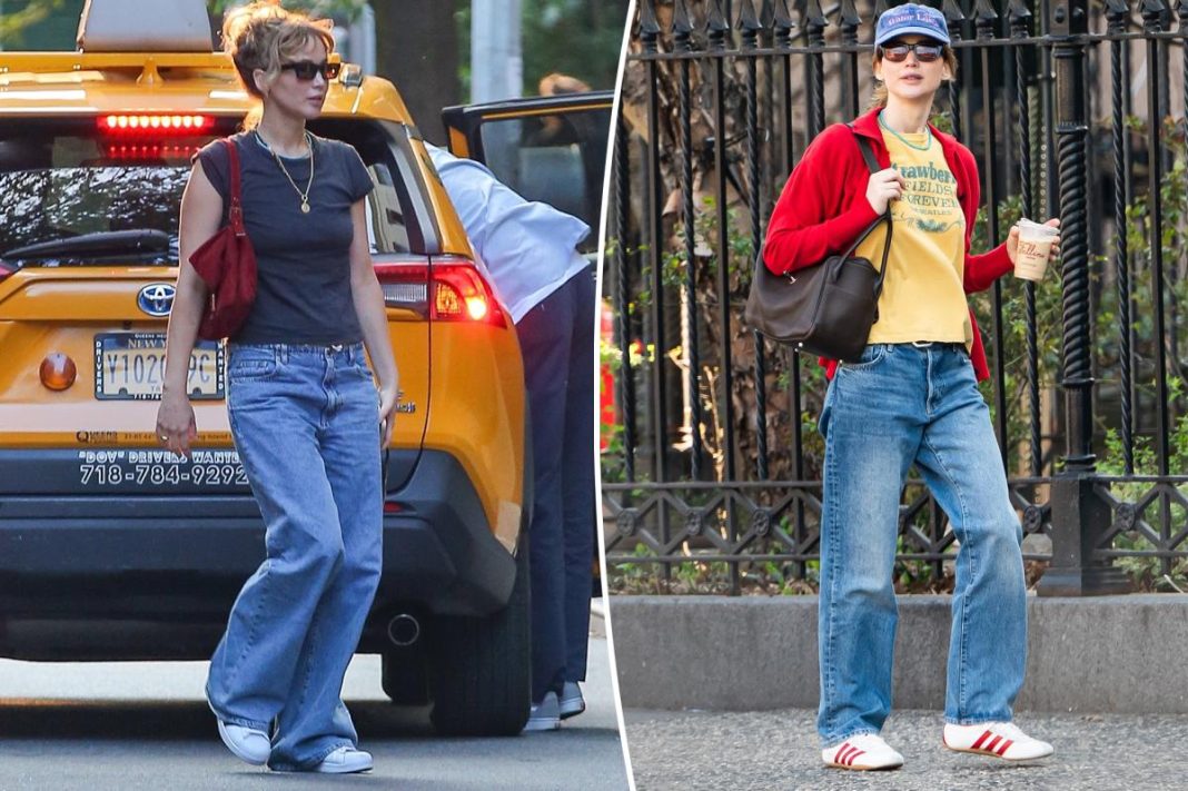 Jennifer Lawrence wears these ultra-comfy adjustable jeans on repeat