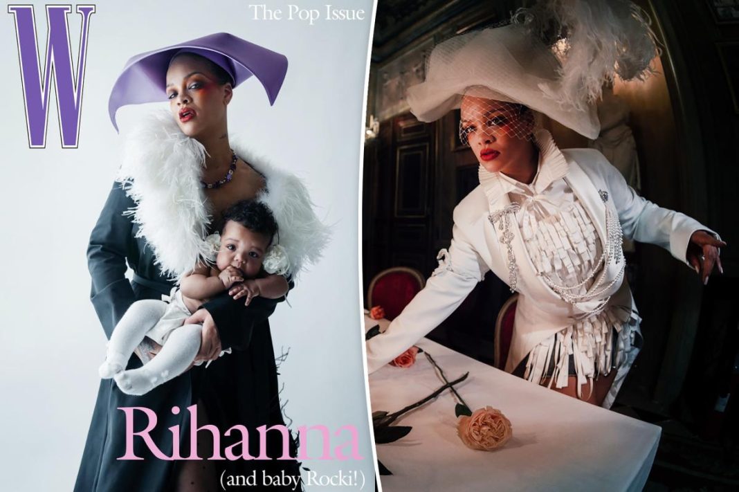 Rihanna’s baby Rocki Irish lands her first magazine cover — in a haute couture diaper
