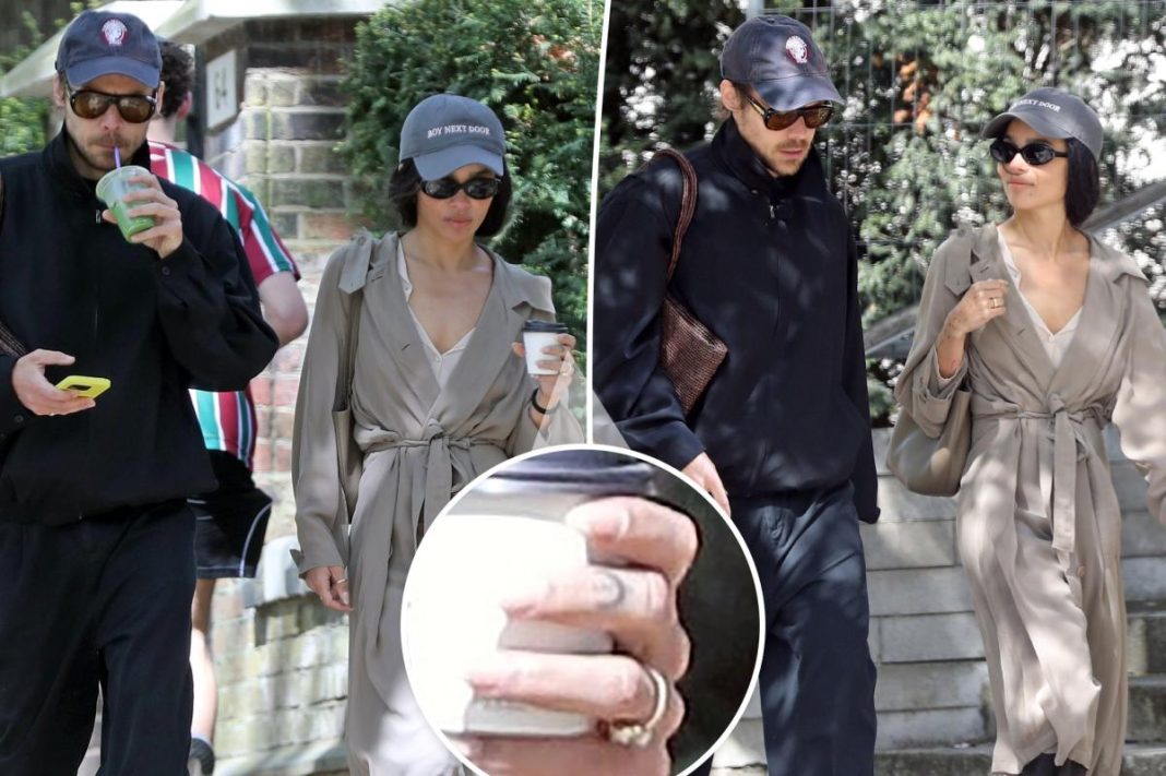 Harry Styles and Zoë Kravitz spark engagement rumors as she’s spotted with massive diamond ring