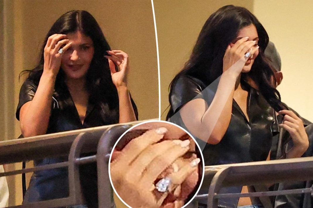 Kylie Jenner flaunts massive diamond ring during girls’ night out in LA