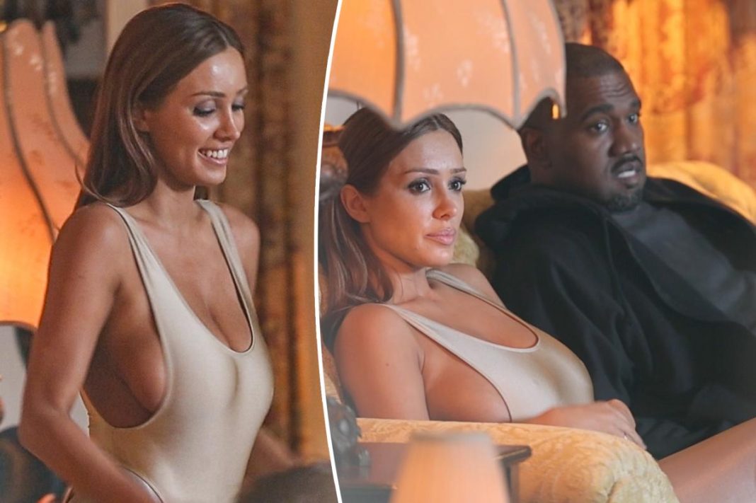 Bianca Censori spills out of bodysuit during date night with Kanye West