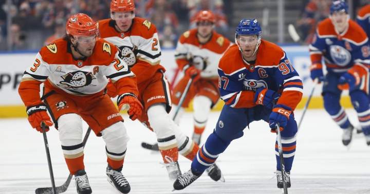Oilers’ McDavid labouring to start NHL playoffs