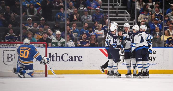 Winnipeg Jets keep faint playoff hopes alive with 3-2 win in St. Louis