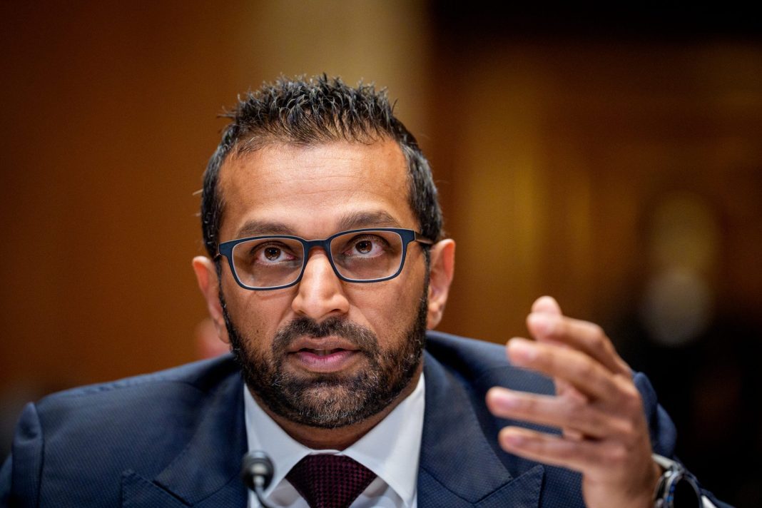 Federal Bureau of Investigation Director Kash Patel speaks during a the Senate Appropriations Committee hearing in the Dirksen Senate Office Building on Capitol Hill on May 8, 2025 in Washington, DC. 