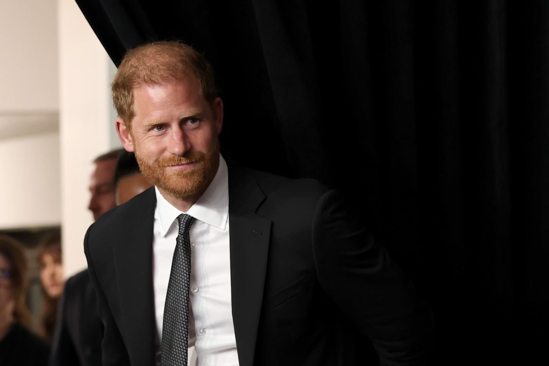 Prince Harry, Duke of Sussex attends the Project Healthy Minds 3rd Annual Gala at Spring Studios on October 09, 2025 in New York City. 