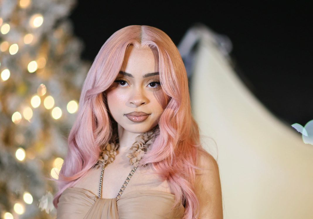 Ice Spice attends the Kate Spade New York and NYLON "Holiday Duo-ets" hosted celebration at Chateau Marmont on November 04, 2025 in Los Angeles, California. 