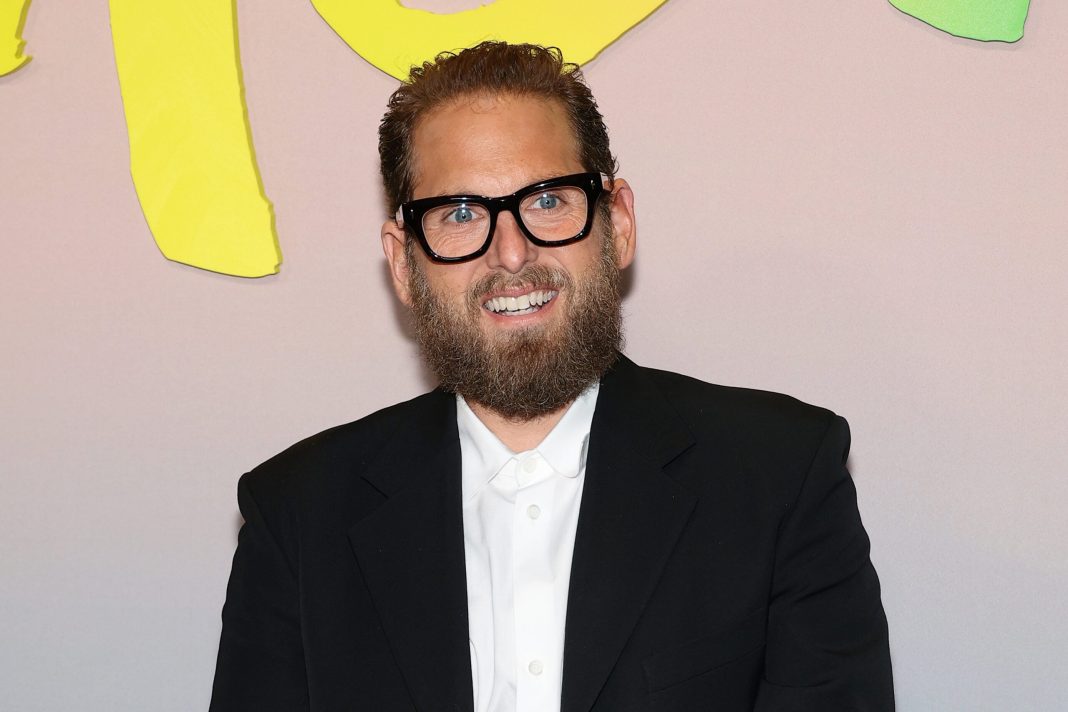 Jonah Hill attends the world premiere of Apple