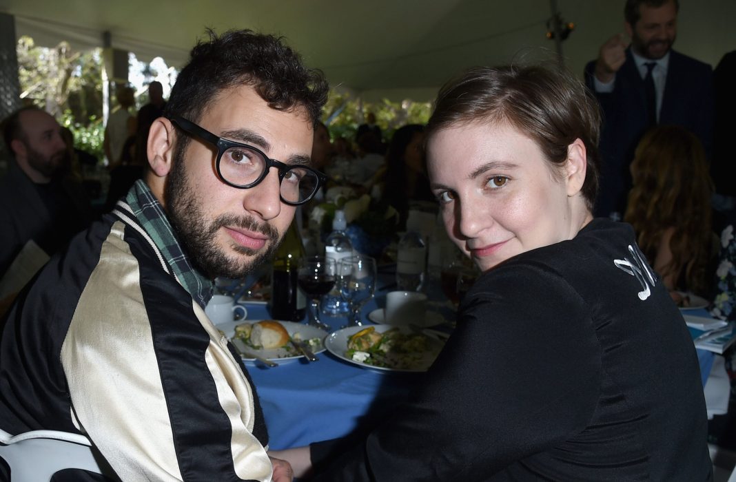 Musician Jack Antonoff and actress/writer Lena Dunham attend The Rape Foundation