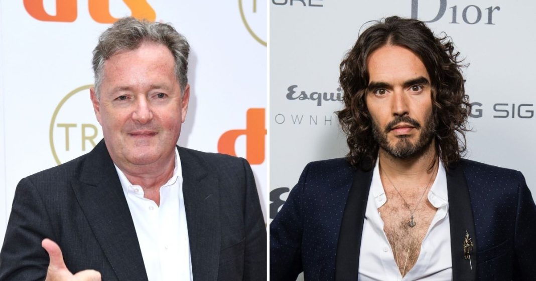Piers Morgan Says Russell Brand Was 'Inappropriately Tactile' in Interview