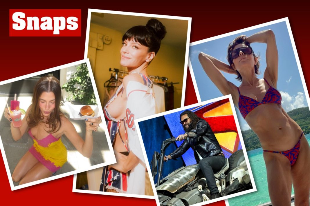 Star snaps of the week: Hailey Bieber, Lily Allen, Jason Momoa and more