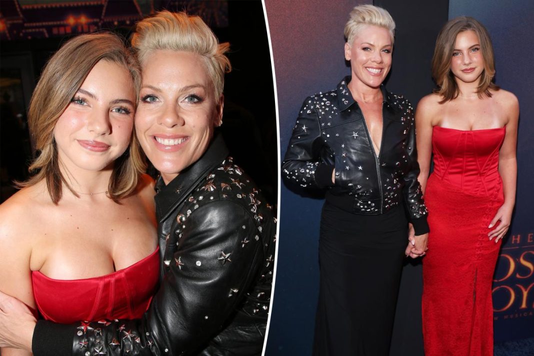 Pink’s daughter Willow, 14, goes glam in rare red carpet appearance