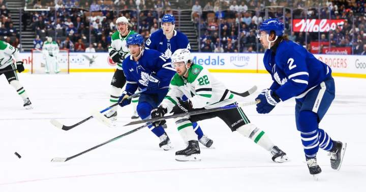 Bourque powers Stars over Maple Leafs 6-5