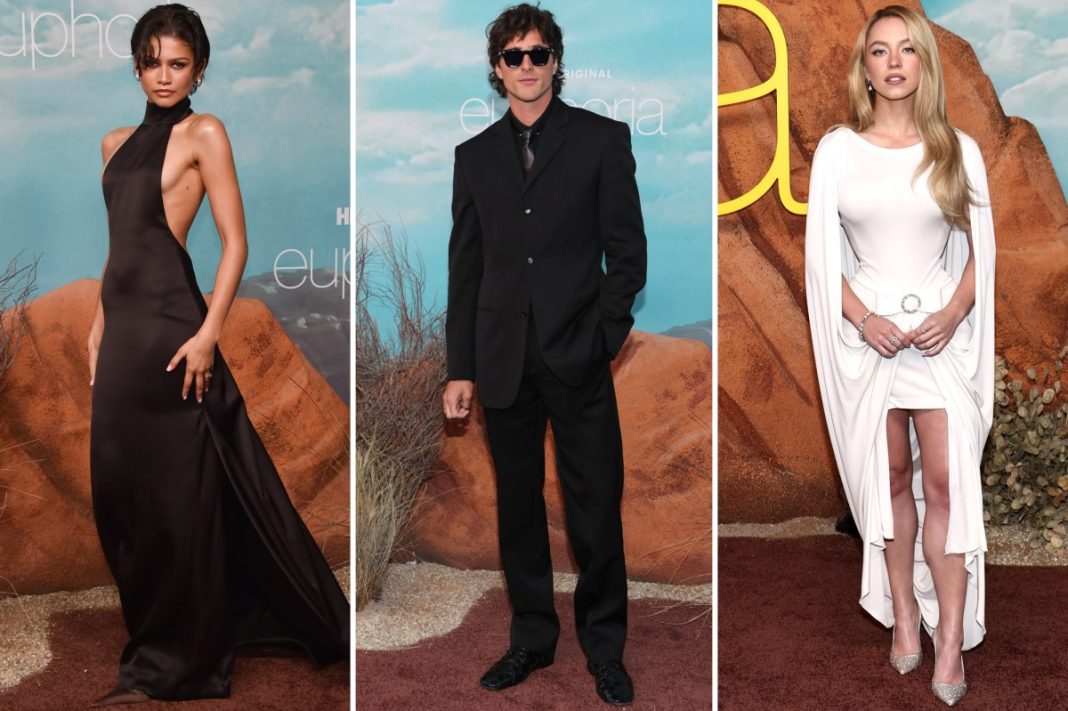 ‘Euphoria’ Season 3 premiere red carpet: Zendaya, Jacob Elordi, Sydney Sweeney and more