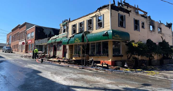 Historic buildings housing businesses, apartments destroyed in New Glasgow, N.S. fire
