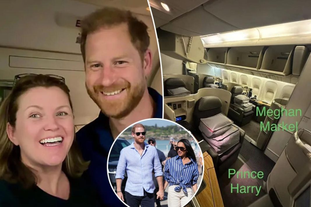 Prince Harry comforts grieving passenger with three-word message on first-class flight