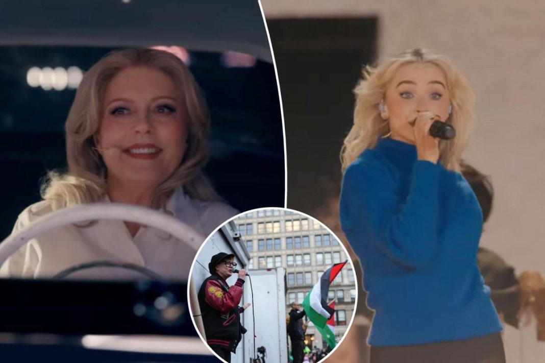 Susan Sarandon cameos with Sabrina Carpenter at Coachella after saying she was blacklisted in Hollywood