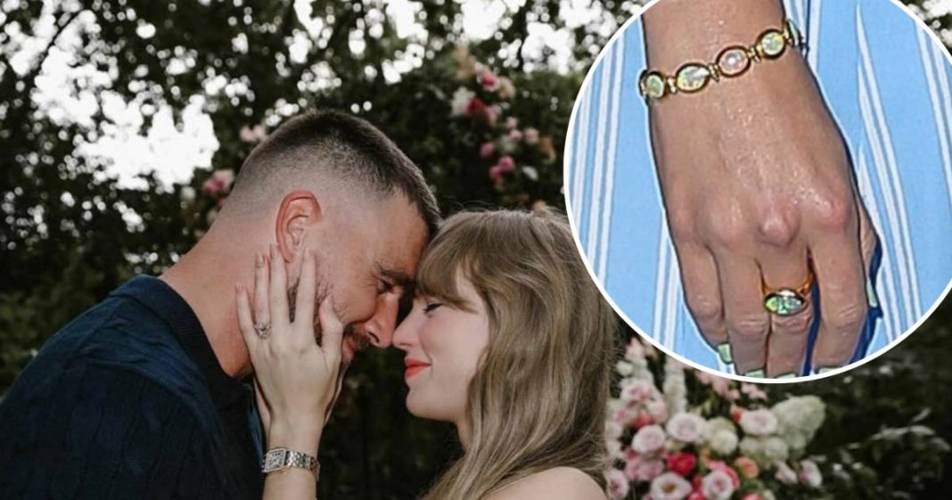 Taylor Swift Wears Fiance Travis Kelce's Opal Birthstone Ahead of Wedding