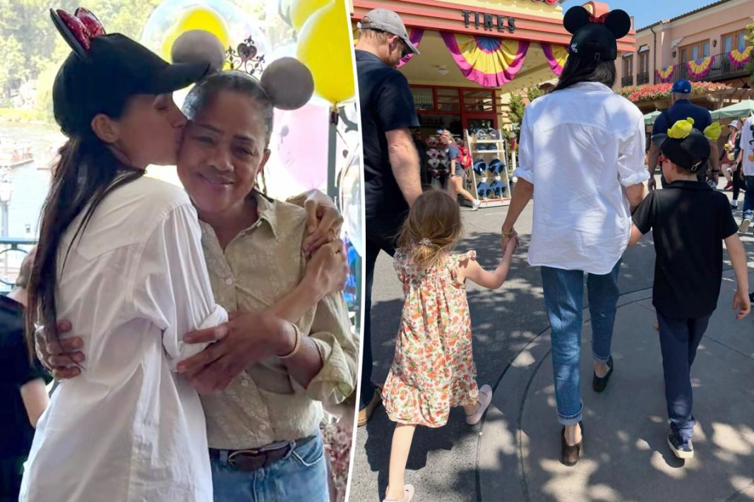 Meghan Markle shares sweet snaps from a Disneyland family celebration, including kids and mom Doria