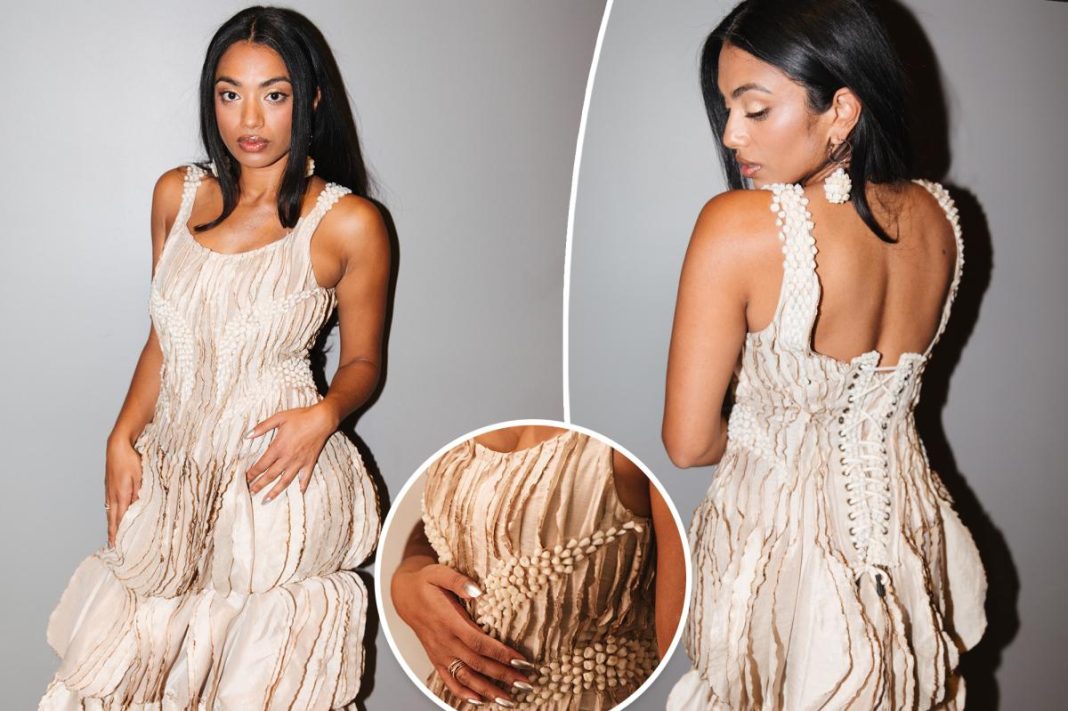 ‘Heated Rivalry’ star turns heads in dress sewn with over 500 teeth: ‘Some people are really disgusted’