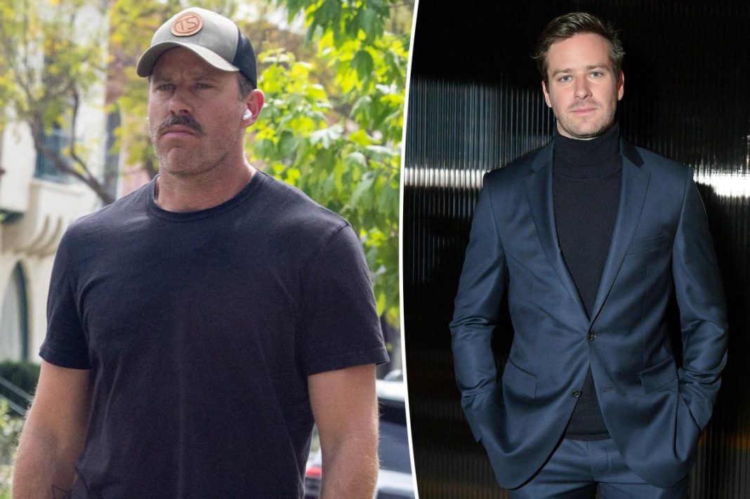 Armie Hammer shows off rugged new look on rare outing 5 years after sex abuse scandal