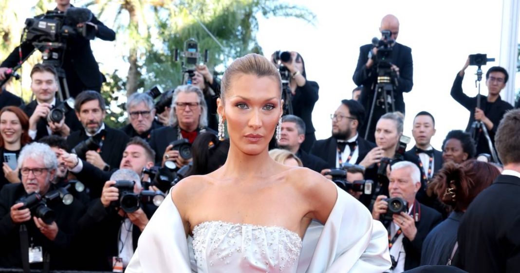 Bella Hadid Makes Rare Red Carpet Appearance at Cannes Film Festival
