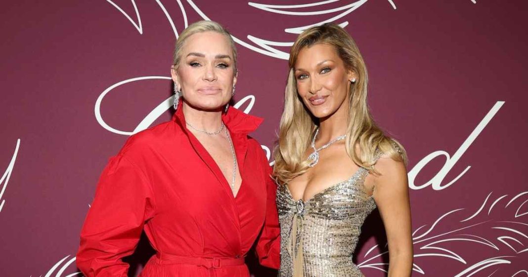 Yolanda Hadid Makes Rare Red Carpet Appearance With Daughter Bella