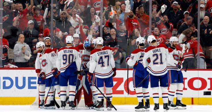 Canadiens bounced by Hurricanes in East final