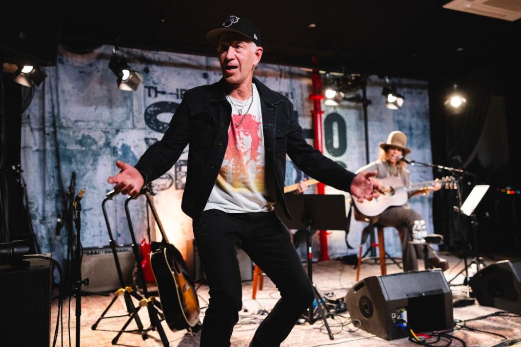 Tennis legend John McEnroe storms the stage during Linda Perry’s emotional show