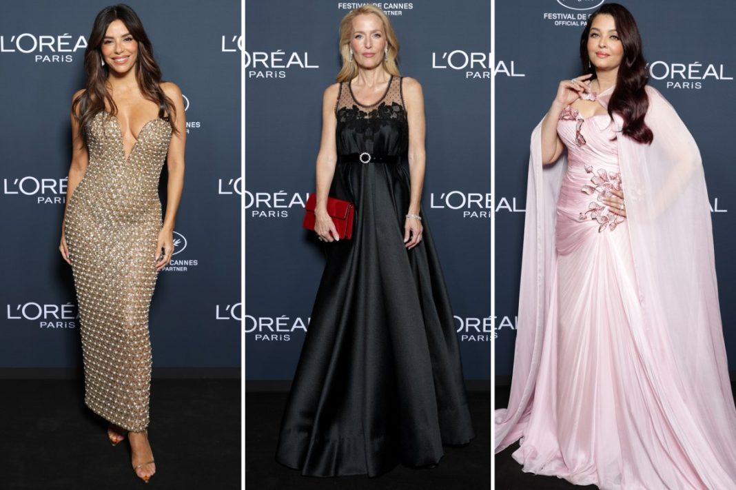 L’Oréal Lights on Women’s Worth Award Cannes 2026 red carpet: Eva Longoria, Gillian Anderson and more
