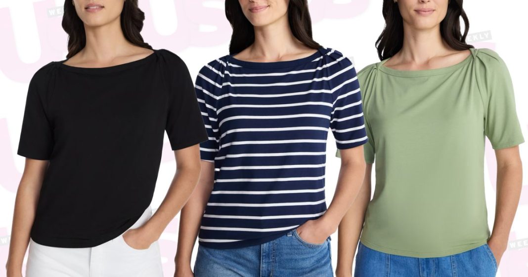 This French Girl-Inspired Tee Is a 'Must' for Covering up the Arms