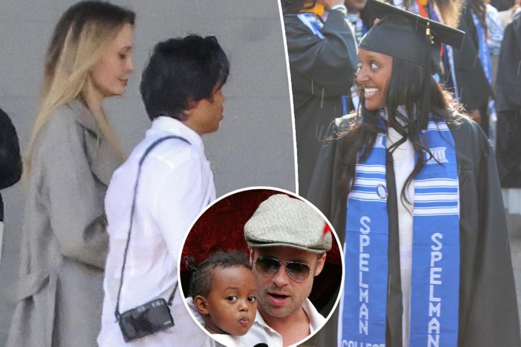 Angelina Jolie and family support daughter Zahara at graduation ceremony without Brad Pitt
