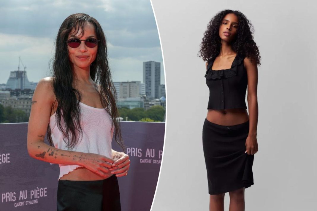 Zoë Kravitz’s cool-girl skirt is finally back in stock, and only $108