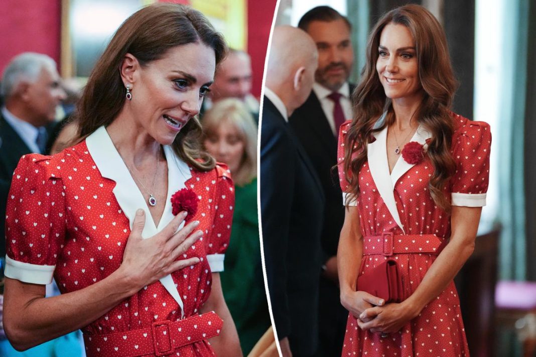 The ‘heartfelt’ meaning behind Kate Middleton’s ruby and diamond jewelry for Cancer Research reception