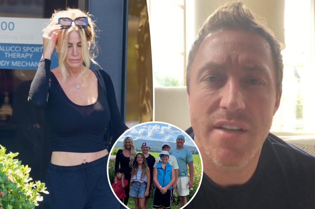 Kim Zolciak accuses ex Kroy Biermann of not feeding their kids, throwing son over couch during heated argument