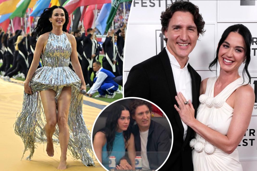 Katy Perry, Justin Trudeau pack on the PDA at World Cup match after her opening ceremony performance
