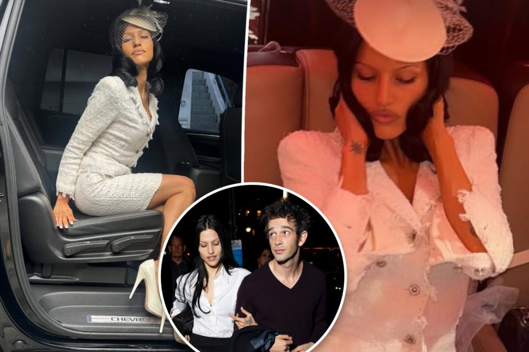 Matty Healy’s fiancée Gabbriette kicks off her bachelorette party in vintage Chanel