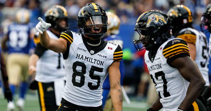 Tiger-Cats spoil home opener for Winnipeg Blue Bombers with 37-27 win