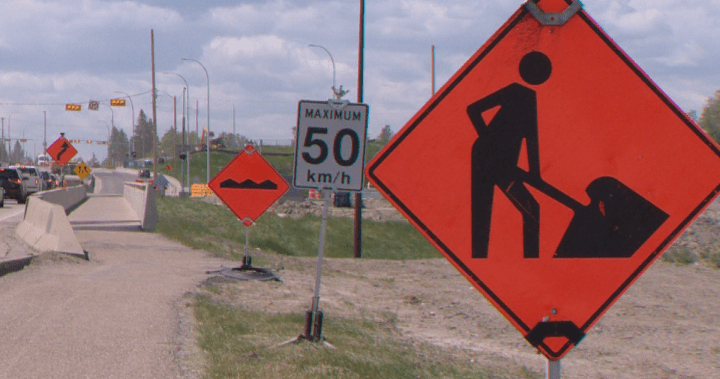 Hundreds of construction zone speeding tickets already issued this year: Calgary police