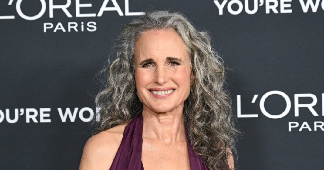 Andie MacDowell Wore Shiny Silver Loafers — Now 'It' Girls Are, Too