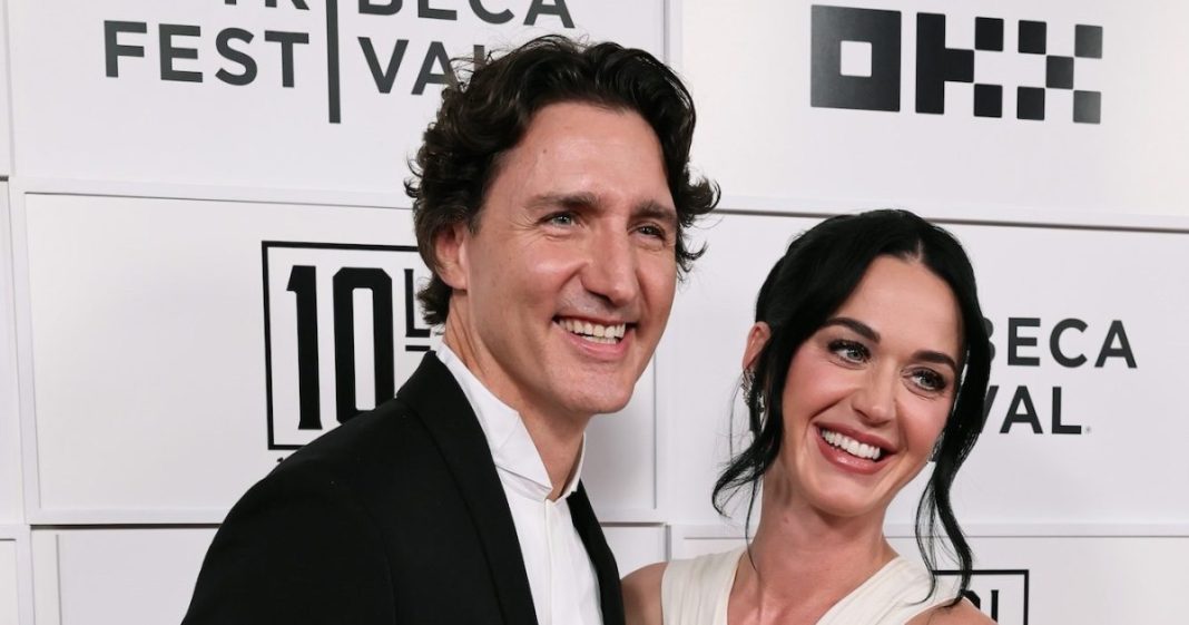 Katy Perry and Justin Trudeau Pack on the PDA in Red Carpet Debut