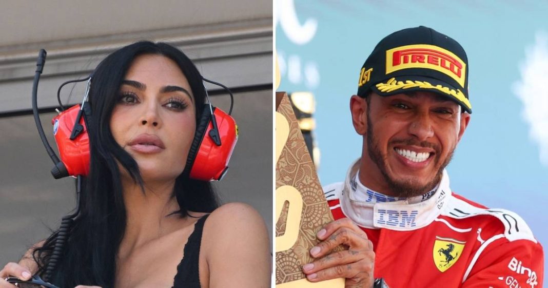 Kim Kardashian and Chicago Celebrate Lewis Hamilton's Formula 1 Ferrari Victory