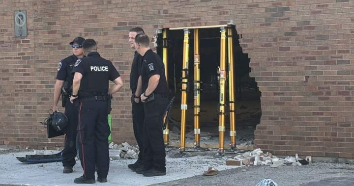 Woman charged after vehicle accelerated into rear of London, Ont. gym